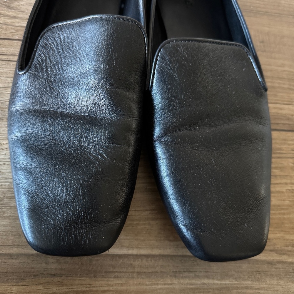Vince Clark black leather Loafers size US 9 39 - Picture 10 of 11